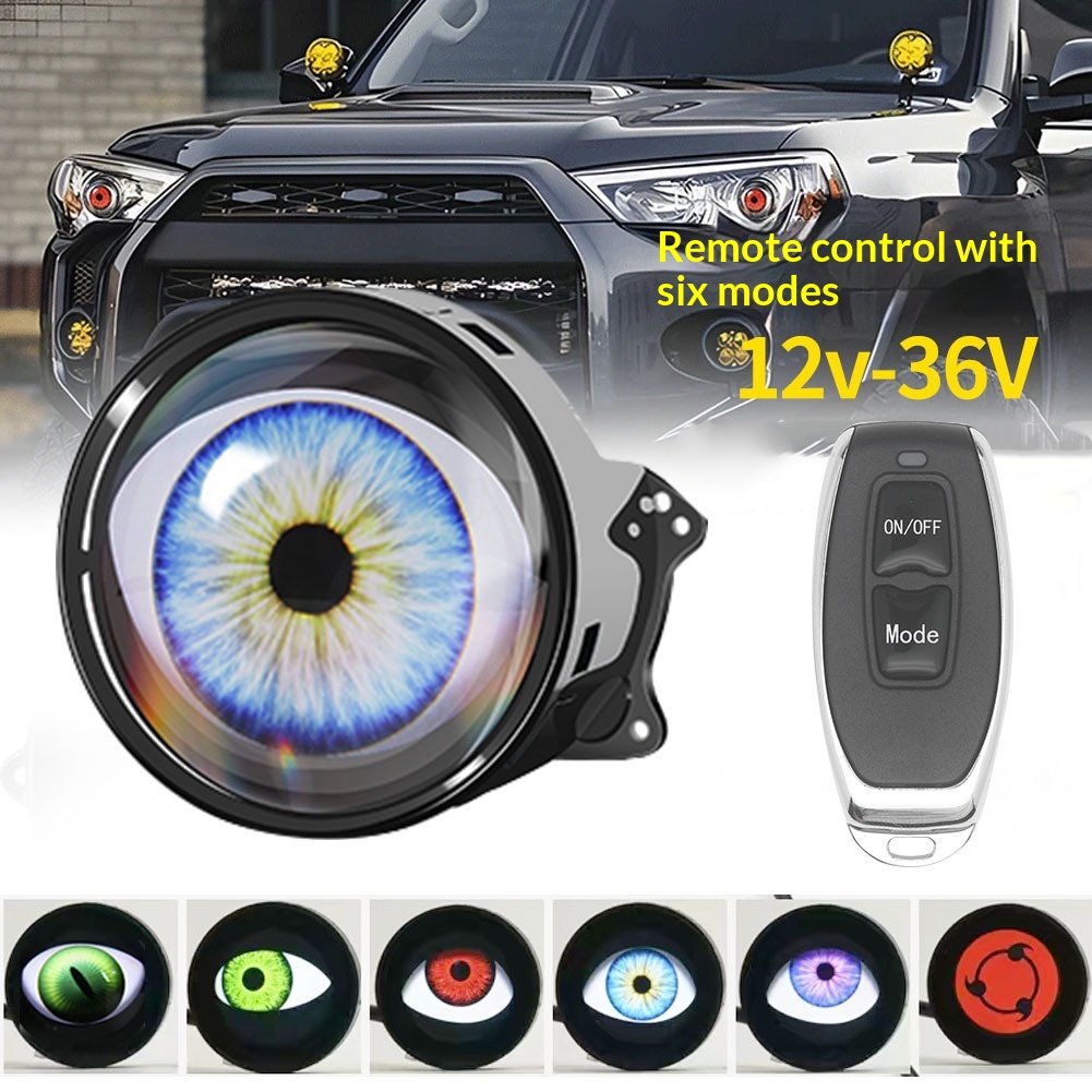 Devil Eye LED Headlight, Dynam - đánh giá và giá Universal Motorcycle Led Headlight Projector