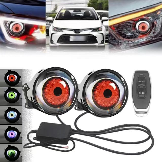 Devil Eye LED Headlight, Dynam - đánh giá và giá Universal Motorcycle Led Headlight Projector